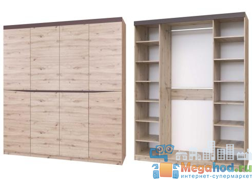 Шкаф 4-х створчатый "Тиана" от магазина мебели МегаХод.РФ