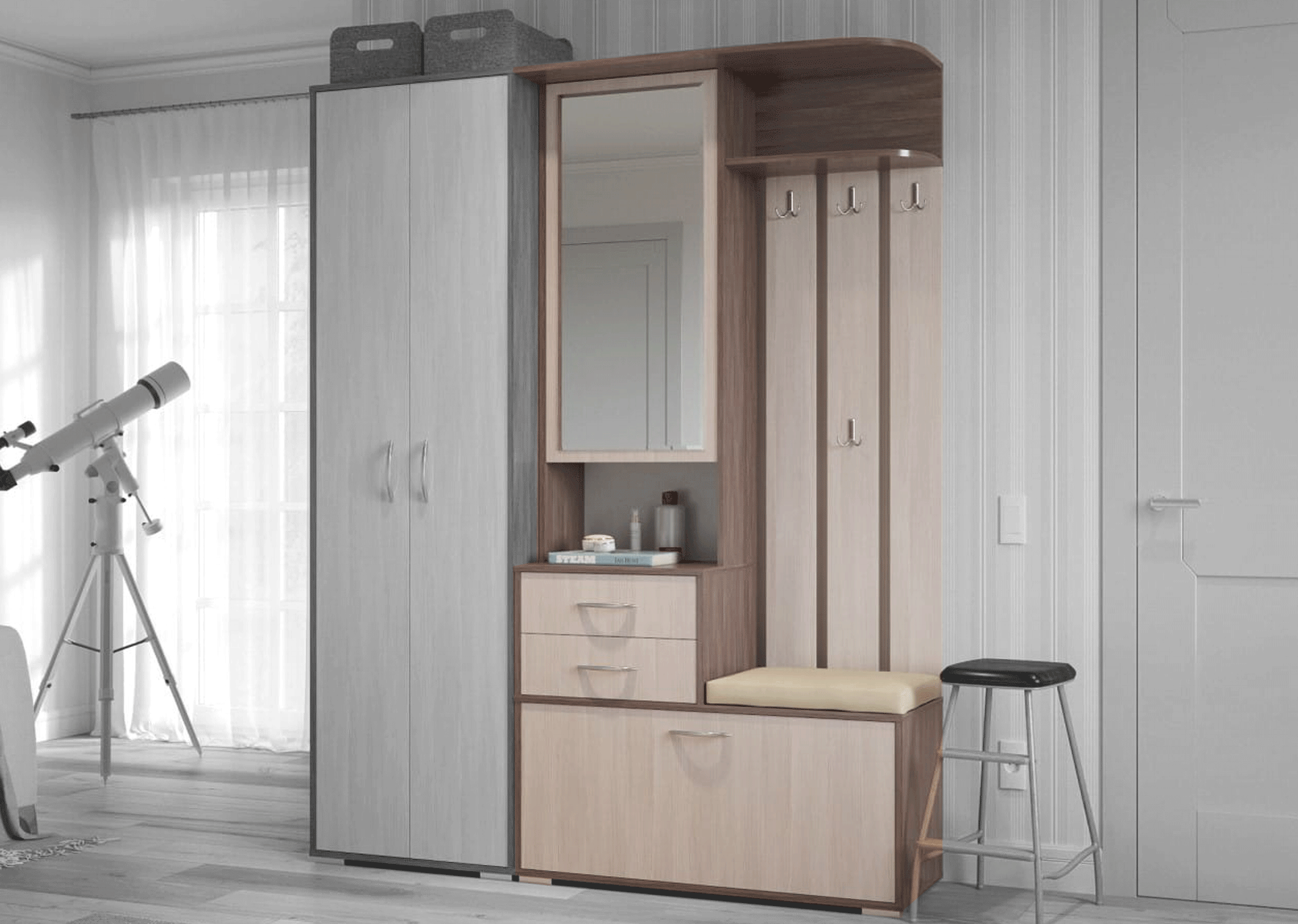 Шкаф с вешалкой "Домино" от магазина мебели МегаХод.РФ