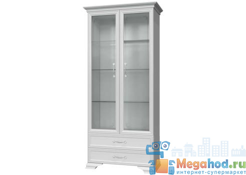 Шкаф витрина 2-х дверный "Грация" Браво от магазина мебели МегаХод.РФ