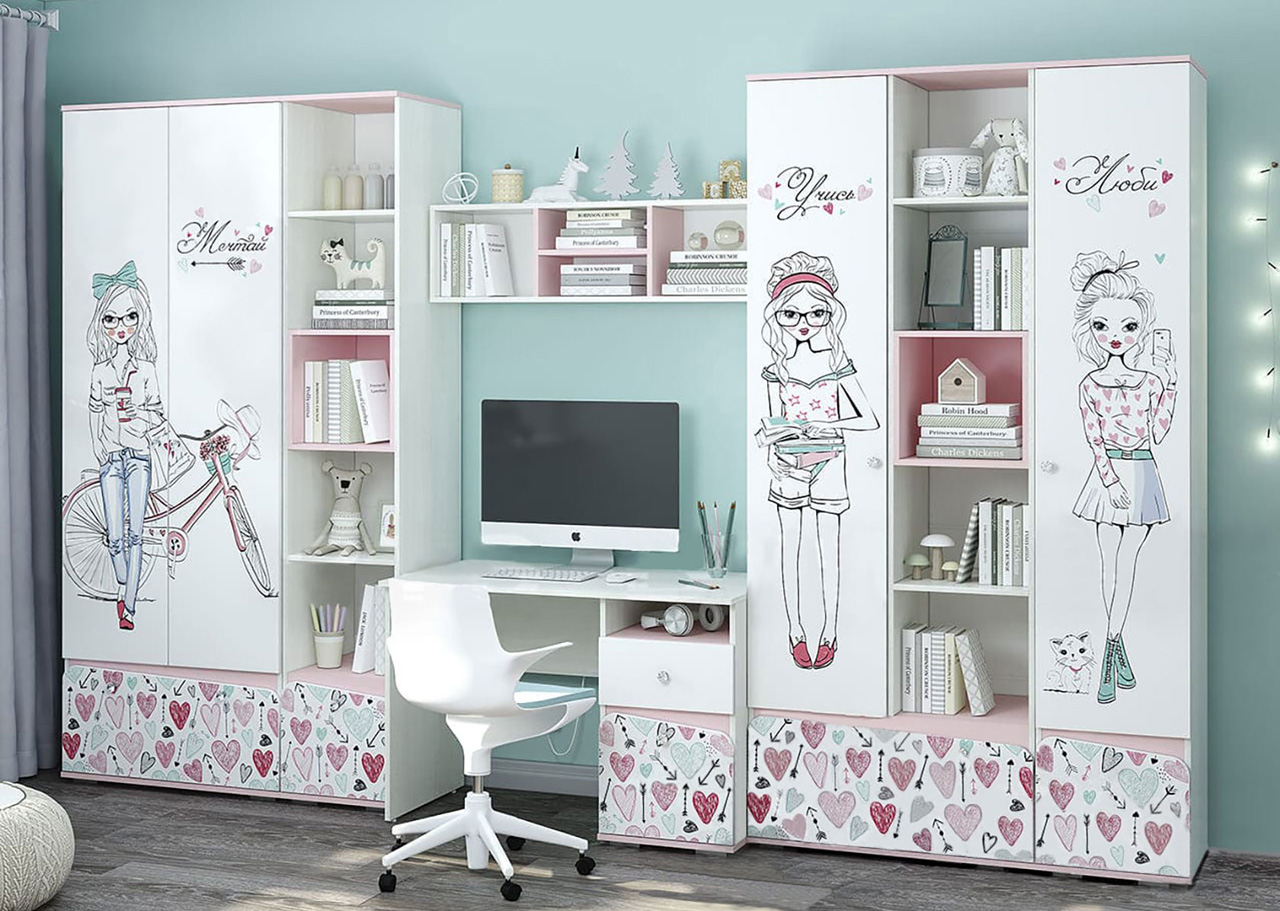 Шкаф 2-х створчатый "Малибу" от магазина мебели МегаХод.РФ