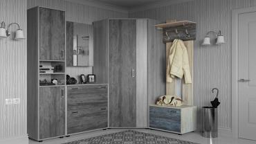 Вешалка с обувницей "Визит 1"