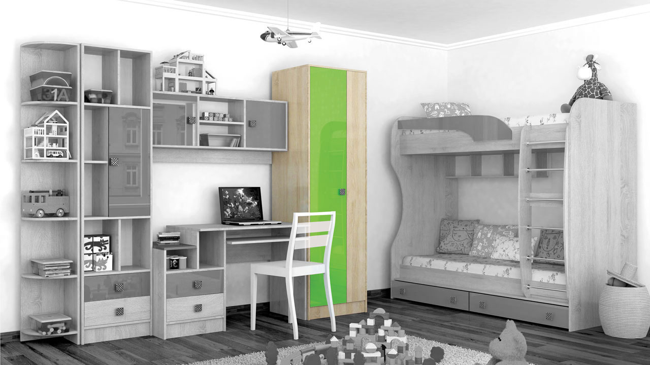Шкаф 2-х створчатый "Колибри" от магазина мебели МегаХод.РФ