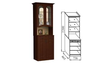 Шкаф МЦН с зеркалом "Венеция В 6" Шкаф МЦН с зеркалом "Венеция В 6"