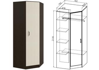Шкаф угловой "Ронда" ШКУР 782.1