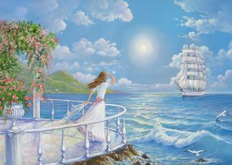 Репродукция "В ожидании парусника"