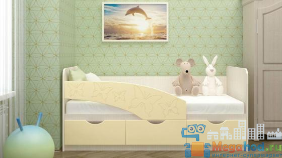 Детская кровать "Бабочки" от магазина мебели МегаХод.РФ