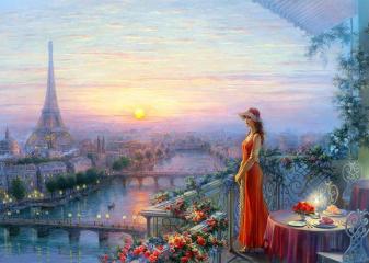 Репродукция "Ужин в Париже"