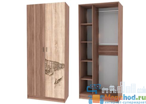 Шкаф 2-х створчатый "Орион" от магазина мебели МегаХод.РФ