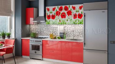 Кухня "Красные маки"