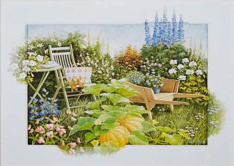 Репродукция "Осенний сад"