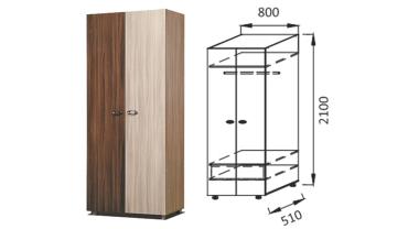 Шкаф 2-х створчатый платяной ПМ 2 "Юниор 6" Шкаф 2-х створчатый платяной ПМ 2 "Юниор 6"