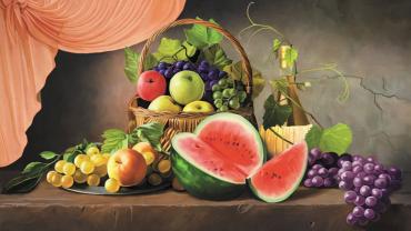 Репродукция "Натюрморт с арбузом" Репродукция "Натюрморт с арбузом"