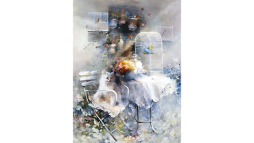 Репродукция "Кот и птицы"