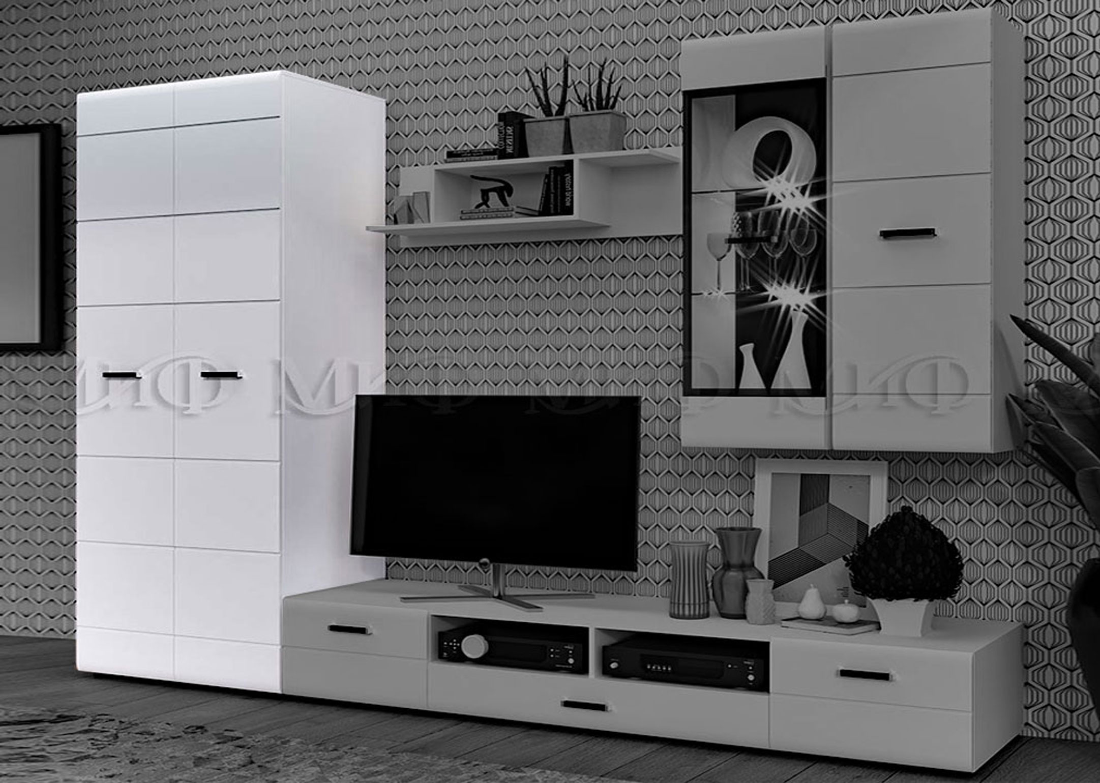 Шкаф 2-х створчатый "Нэнси New" от магазина мебели МегаХод.РФ