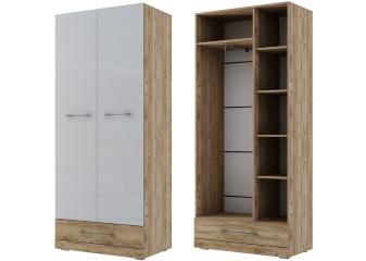 Шкаф 2-х створчатый комбинированный "Ницца" Шкаф 2-х створчатый комбинированный "Ницца"